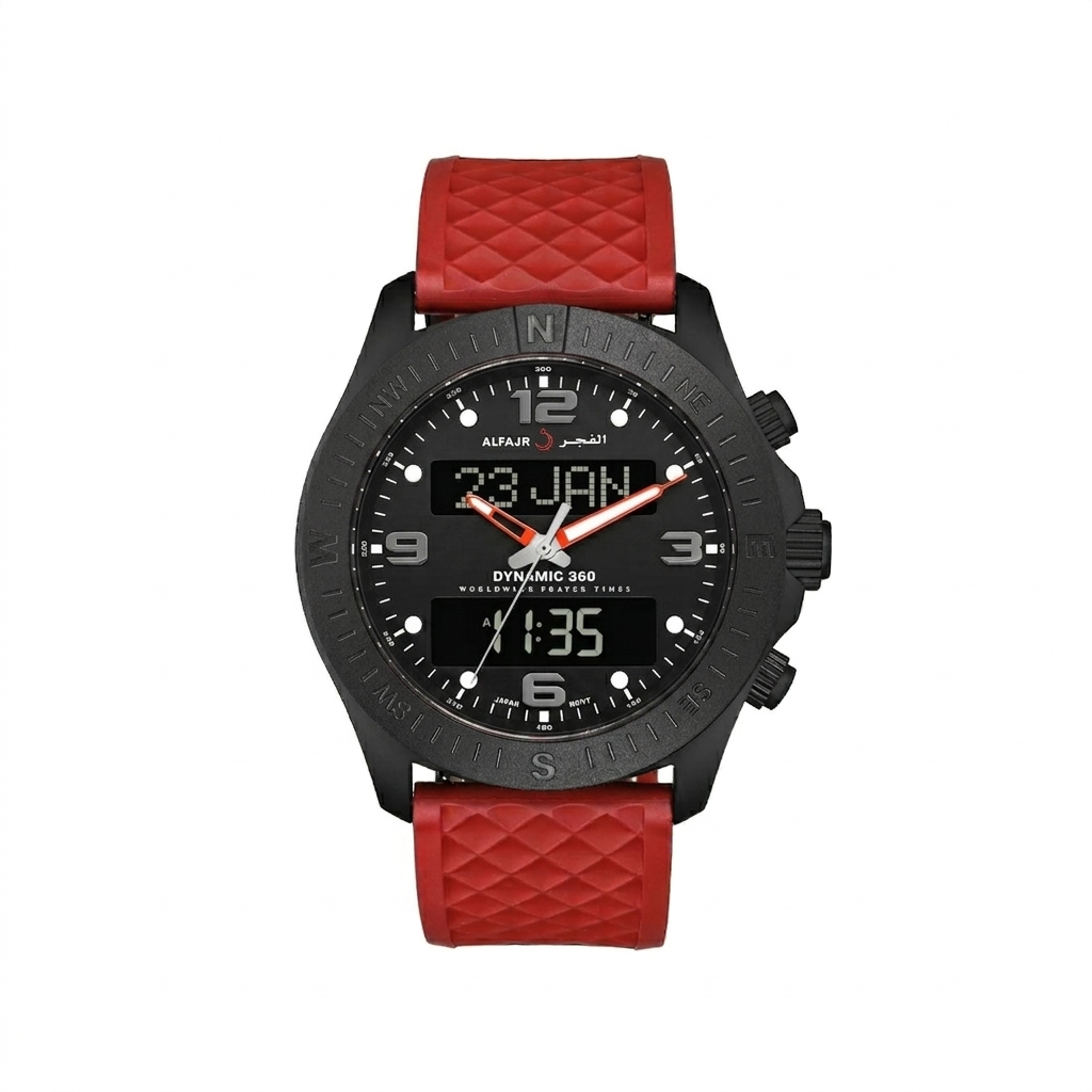 ALFAJR Watch WH 24 IPB Red - Dynamic 360 Rubber