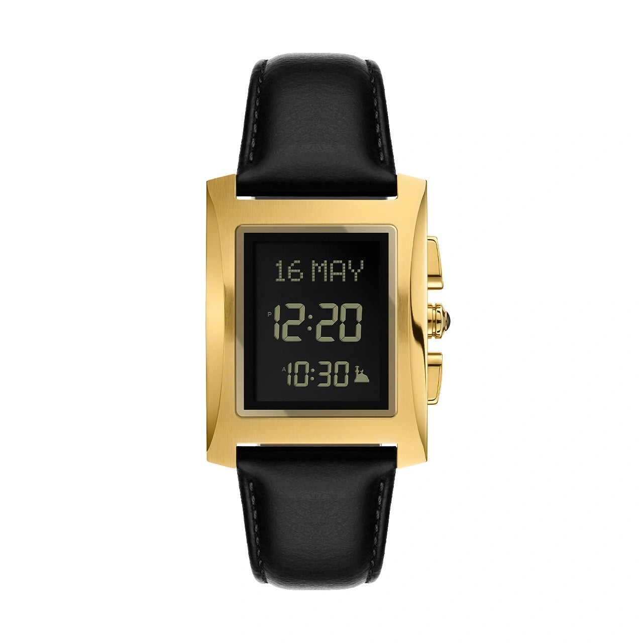 Classic Watch WL-08L, Gold/Black leather