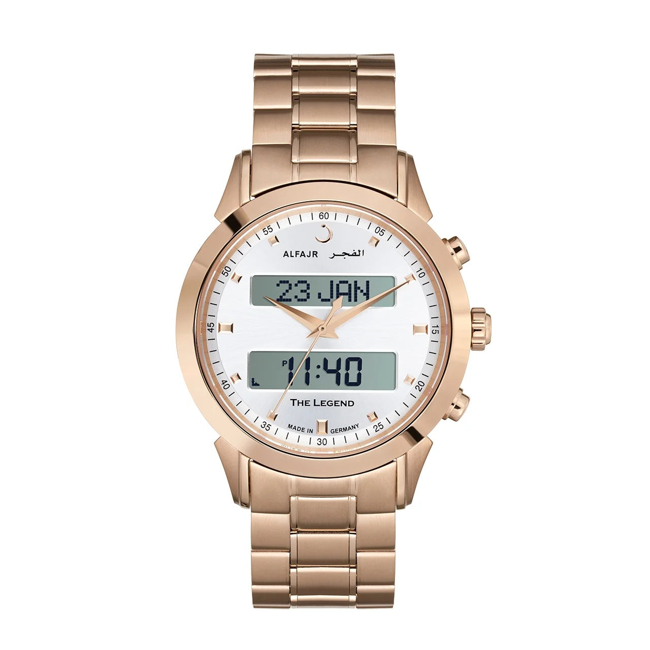 Alfajr Watch WA-30SB The Legend 360 Rose gold/White dial