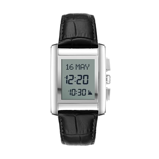 Classic Watch WS-06L, Silver/Black leather