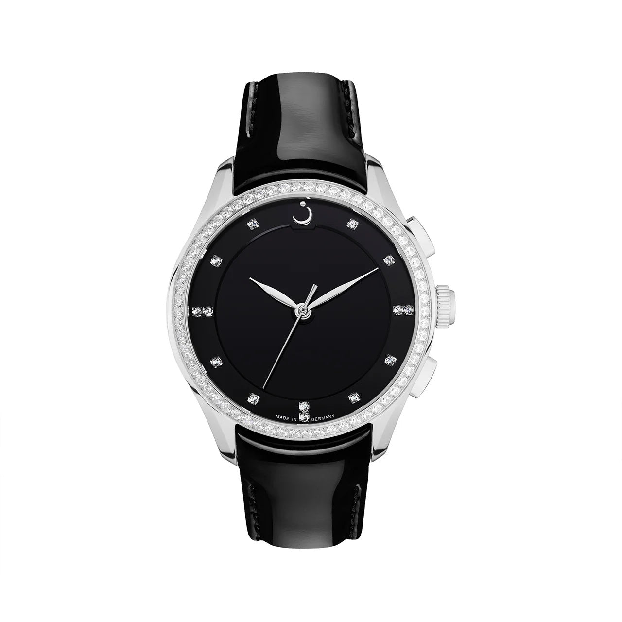 Premier 360 Ladies Leather Silver-Black Strap