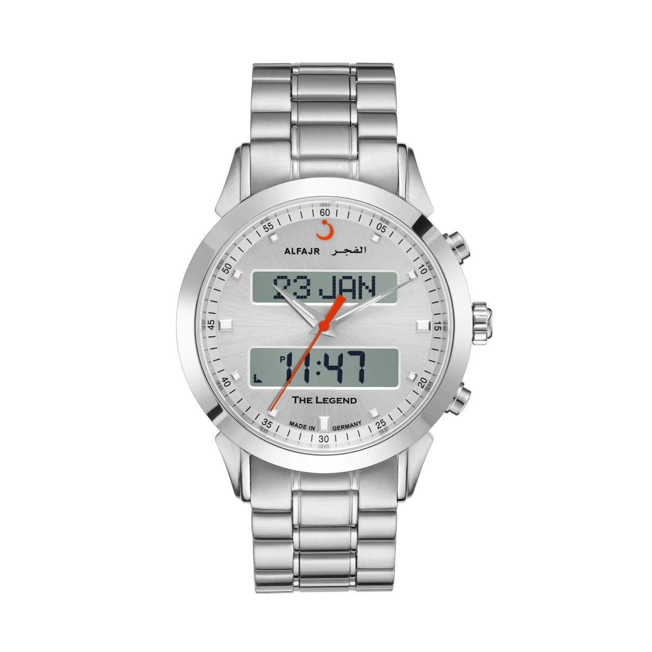 Alfajr Watch WA-30SS The Legend 360, Stainless steel