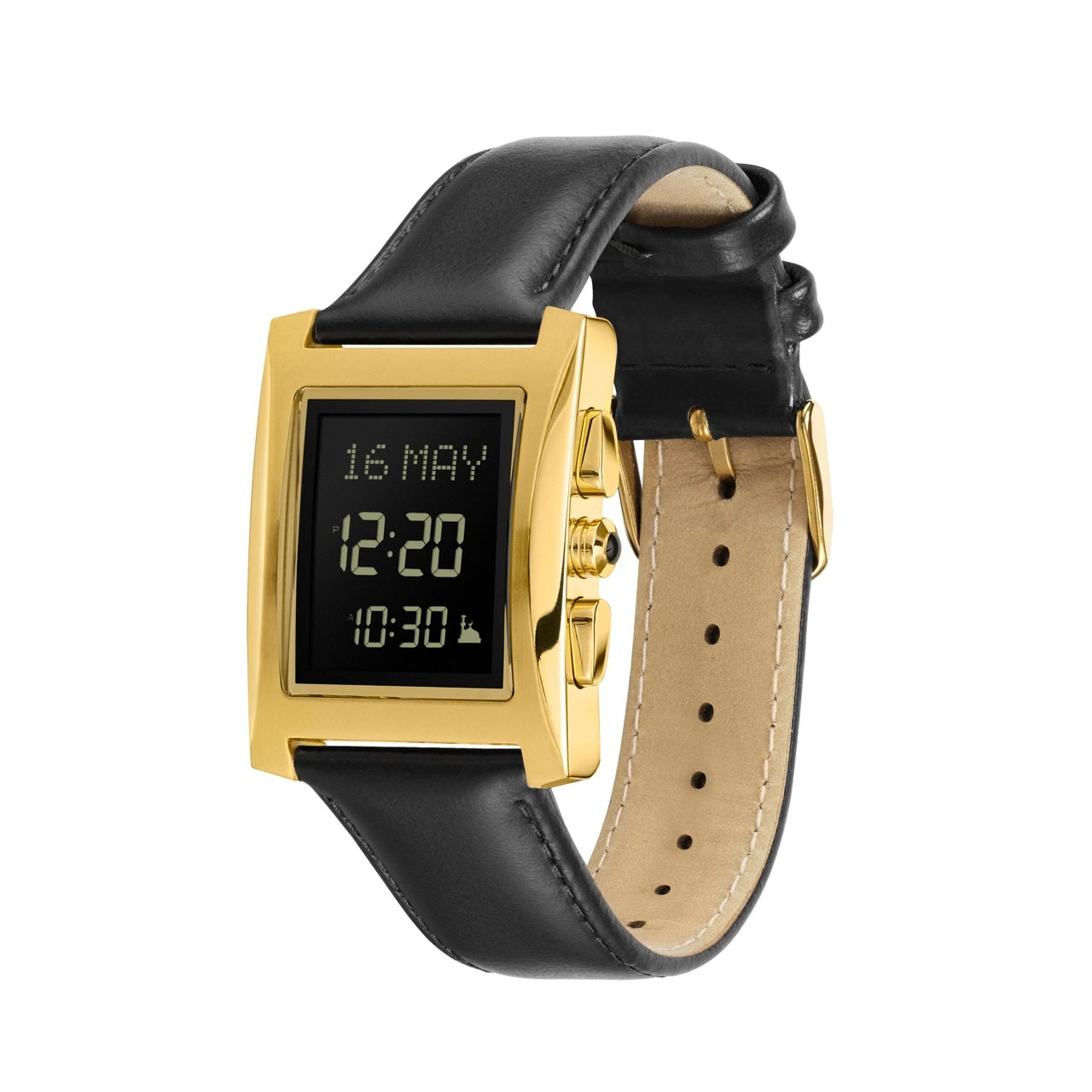 Classic Watch WL-08L, Gold/Black leather