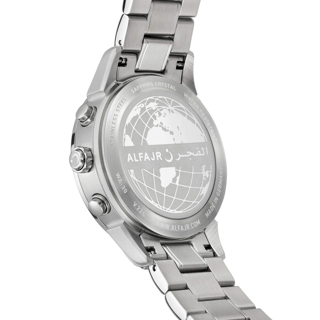 Alfajr Watch WA-30SS Stainless steel/Black dial