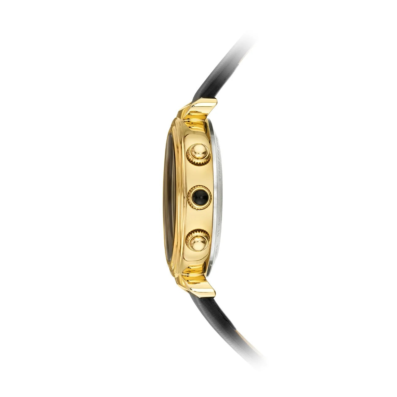 Alfajr Lady Watch WF-14L - Rose gold/Black leather