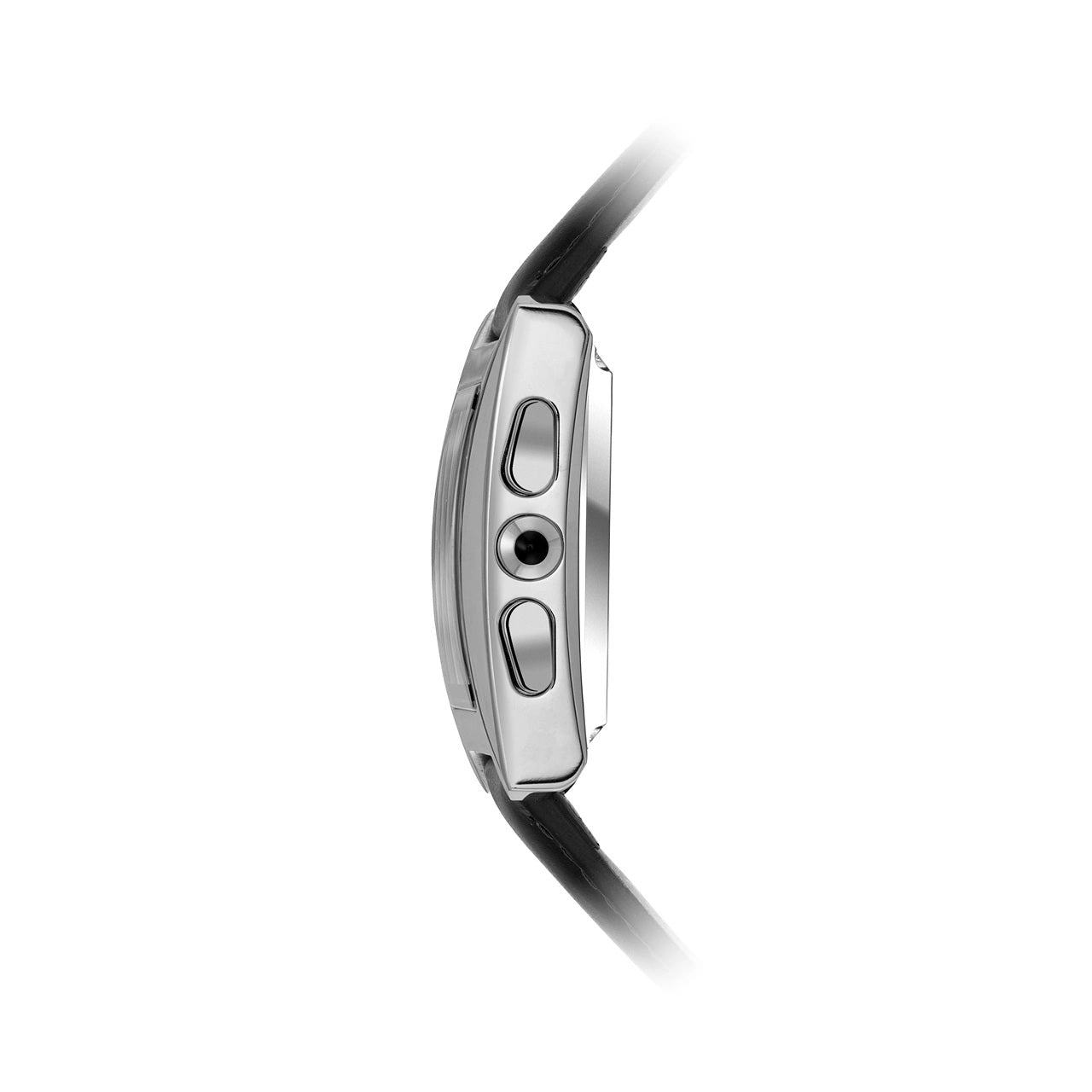 Classic Watch WL-08L, Silver/Black leather