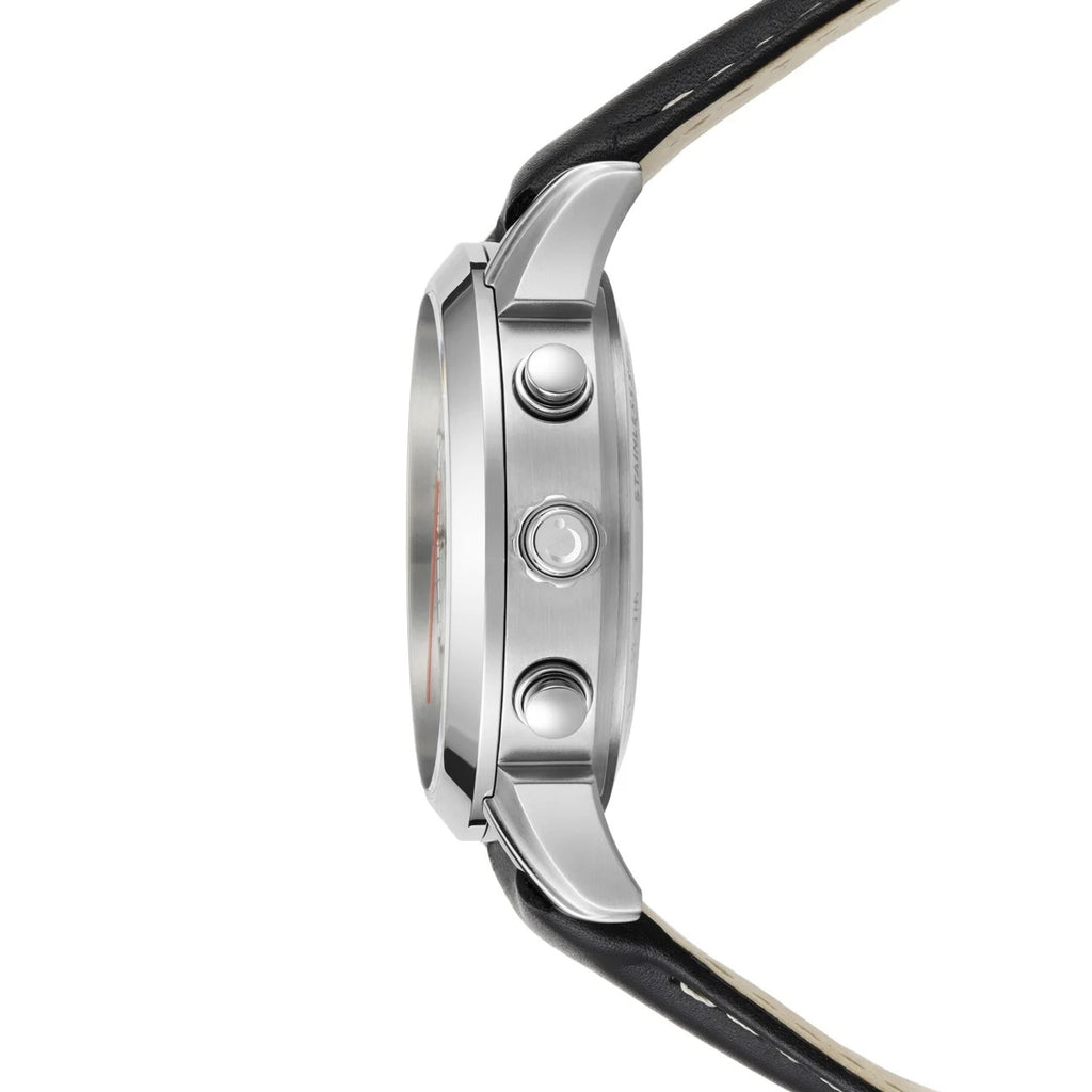 Alfajr Watch WA-30L The Legend 360 Leather Black leather/White dial