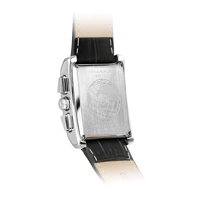 Classic Watch WS-06L, Silver/Black leather