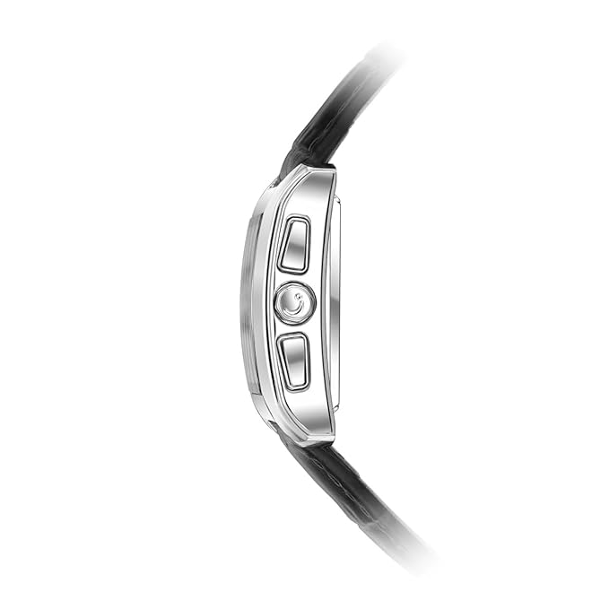 Classic Watch WS-06L, Silver/Black leather