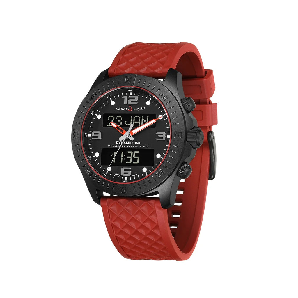 ALFAJR Watch WH 24 IPB Red - Dynamic 360 Rubber